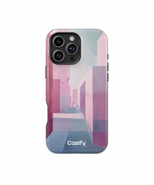 Pinky Dreamland Maze of Blocks iPhone case Case Cazify - Delivery Canada