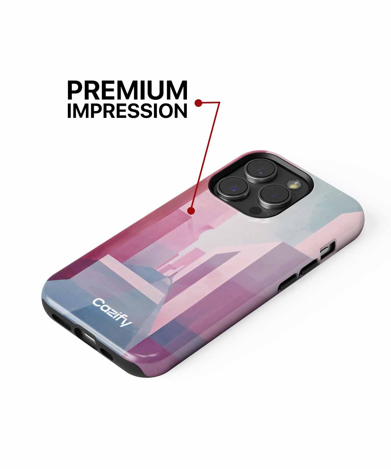 Pinky Dreamland Maze of Blocks iPhone case Case Cazify - Delivery Canada