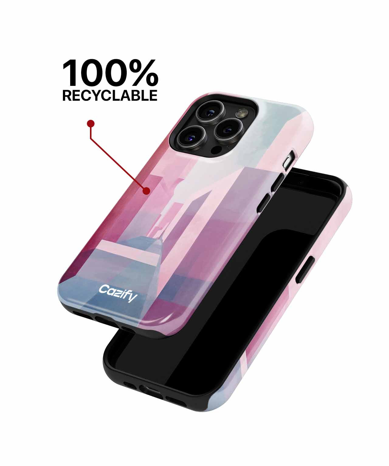 Pinky Dreamland Maze of Blocks iPhone case Case Cazify - Delivery Canada