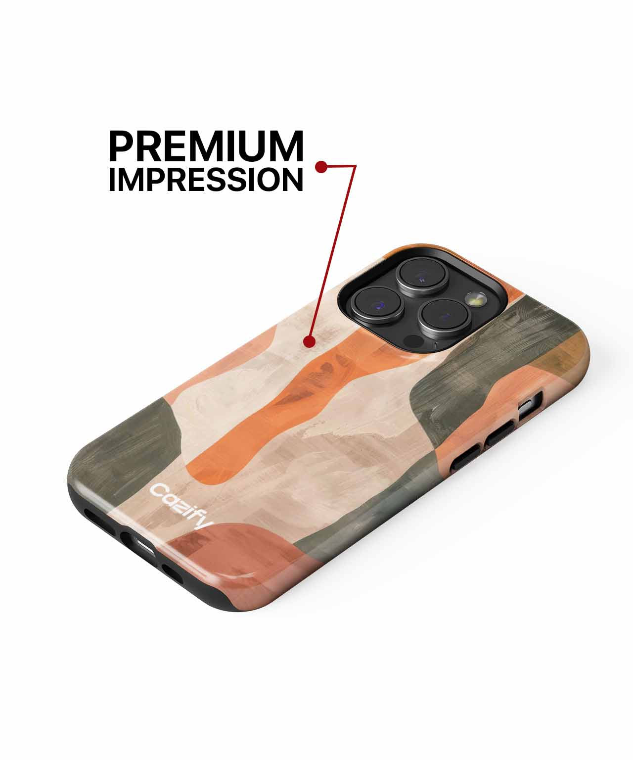 Playful Abstract Shapes Dance Together iPhone case Case Cazify - Delivery Canada