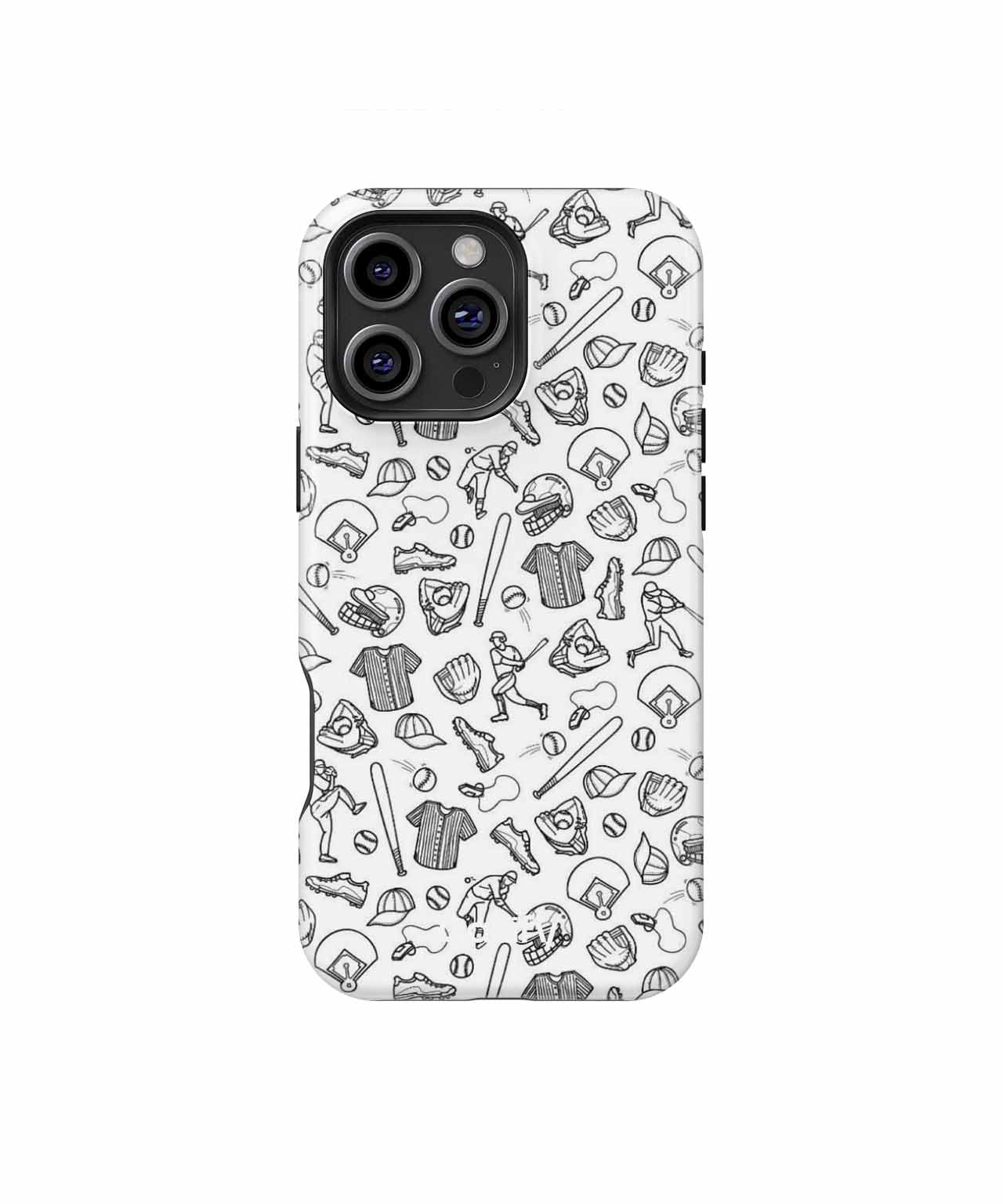 Playful Baseball Extravaganza Doodles iPhone case Case Cazify - Delivery Canada