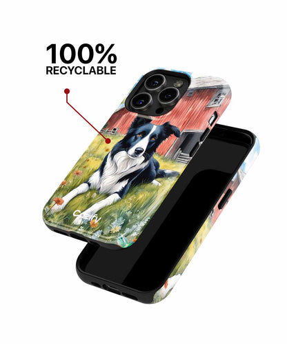 Playful Farm Dog Enjoying the Sunshine iPhone case Case Cazify - Delivery Canada