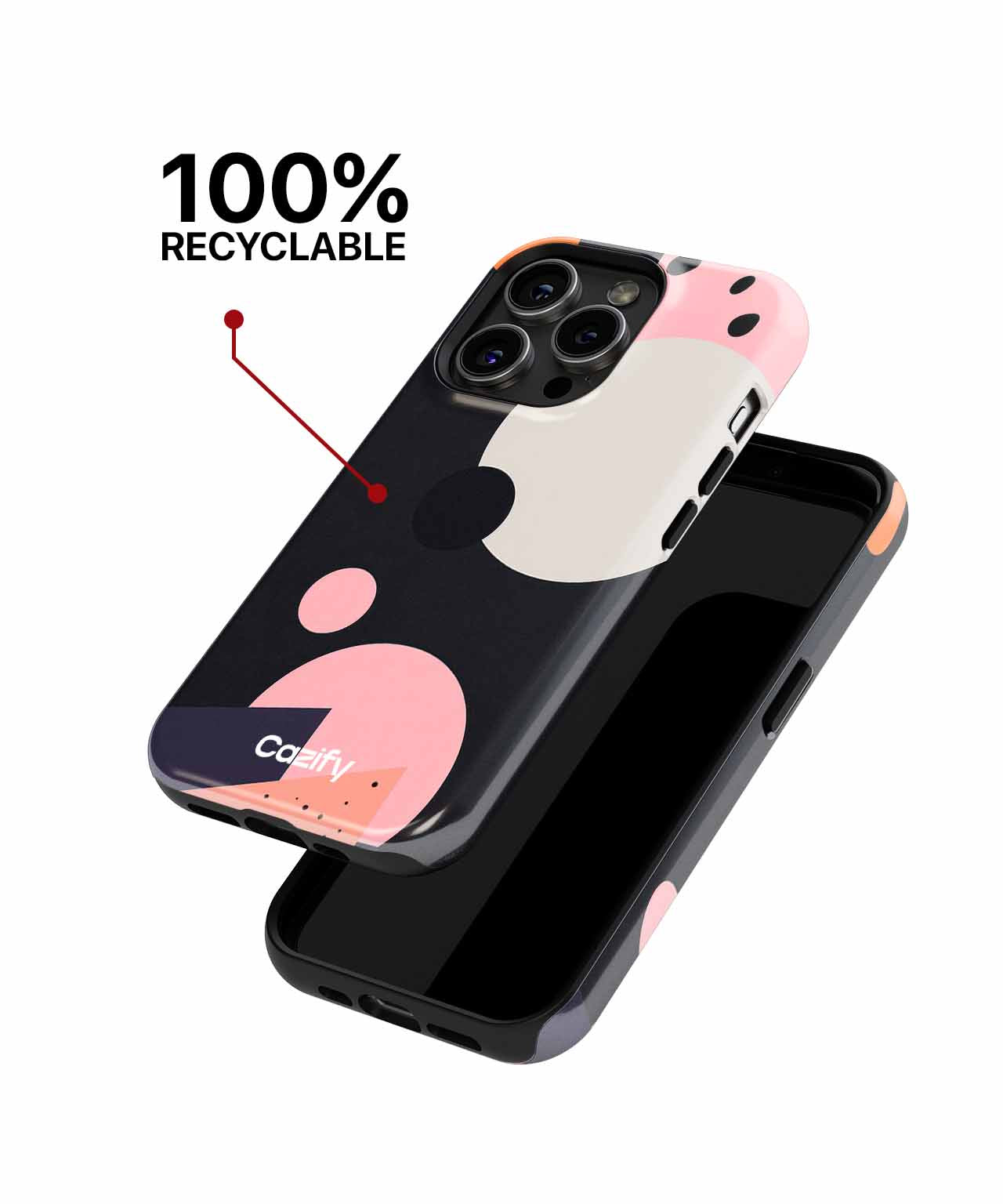 Playful Geometric Colorful Shapes iPhone case Case Cazify - Delivery Canada