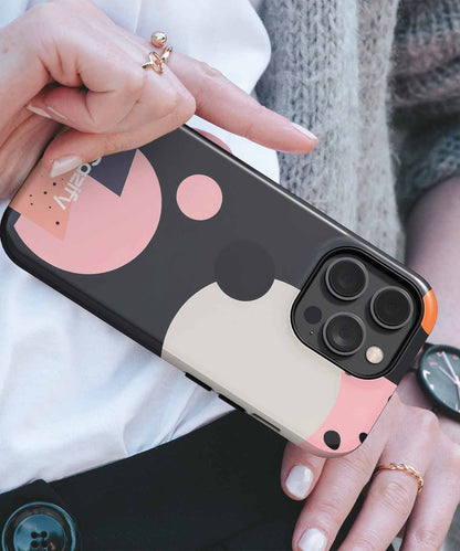 Playful Geometric Colorful Shapes iPhone case Case Cazify - Delivery Canada