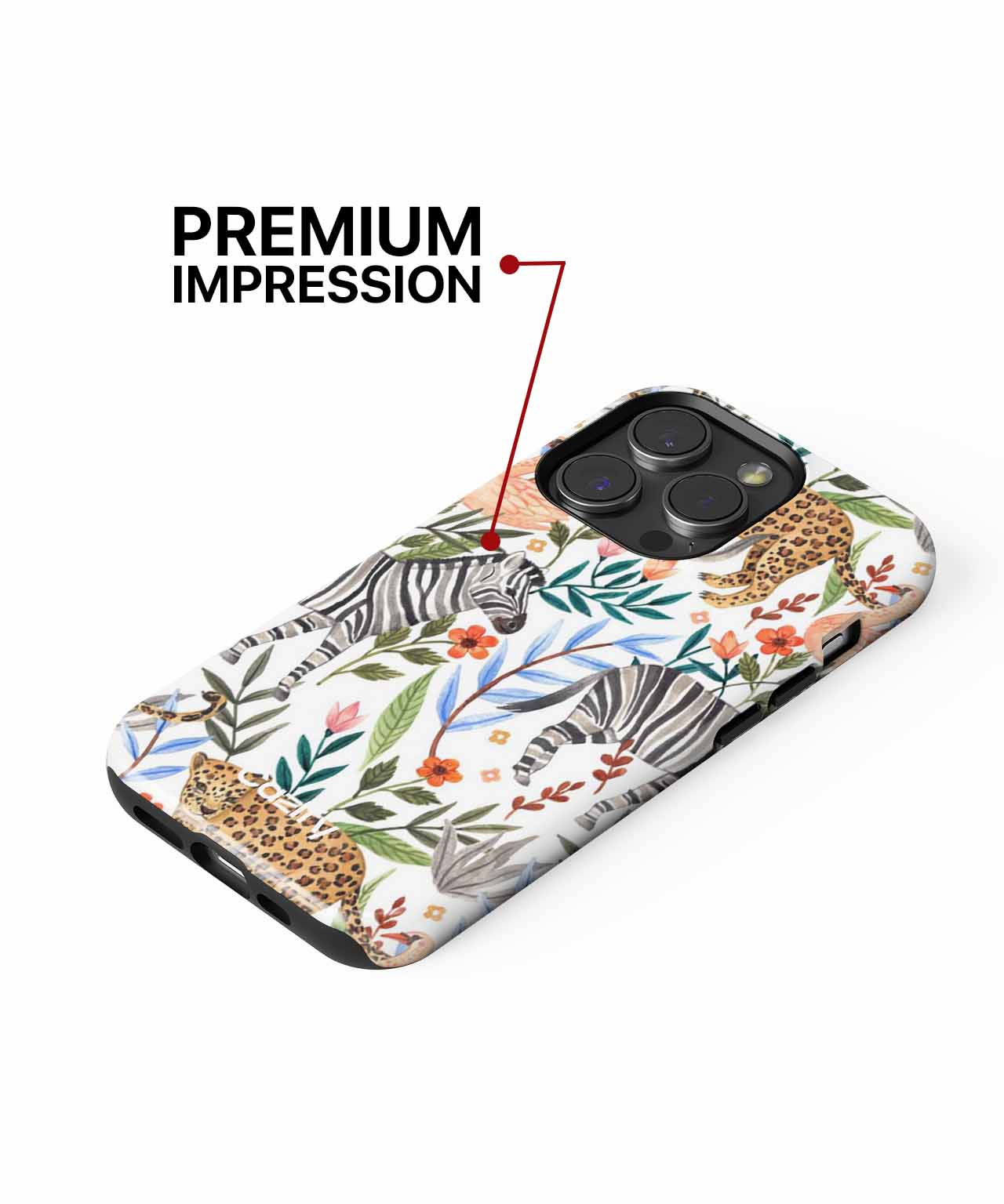 Playful Jungle Paradise with Friends iPhone case Case Cazify - Delivery Canada