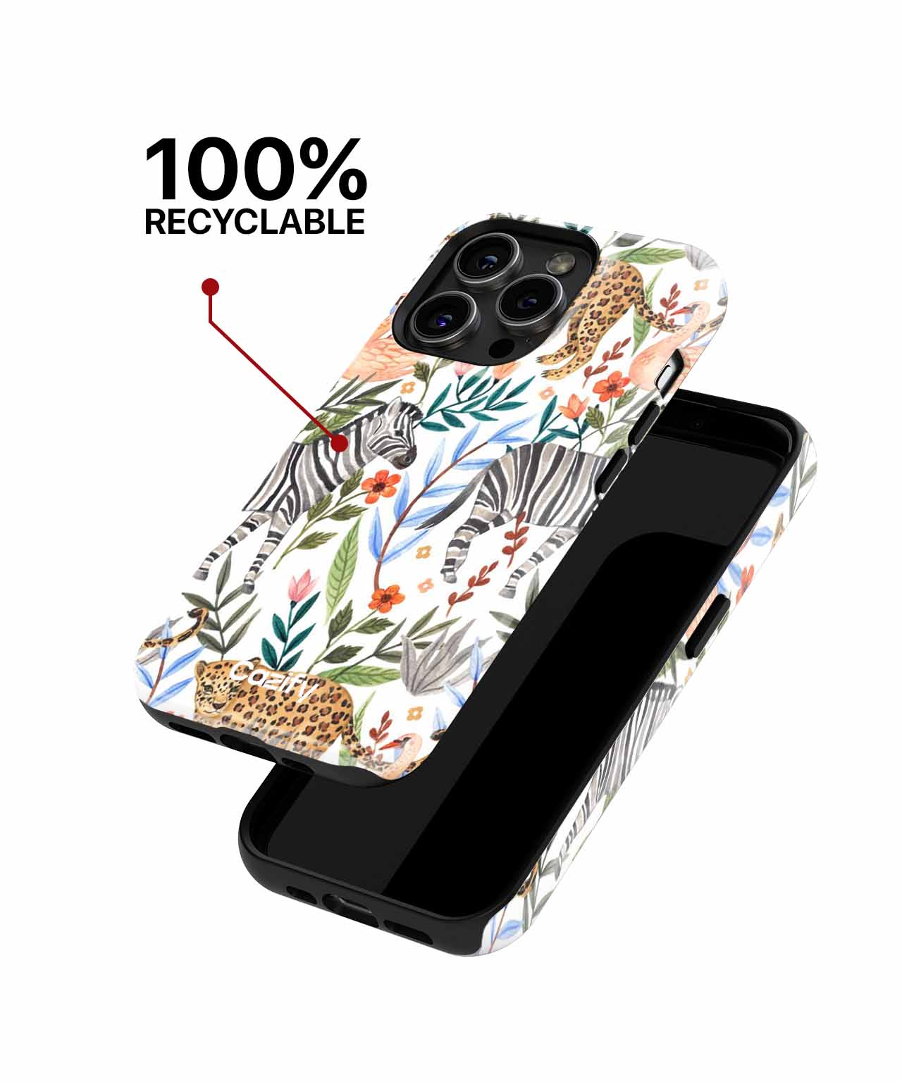 Playful Jungle Paradise with Friends iPhone case Case Cazify - Delivery Canada