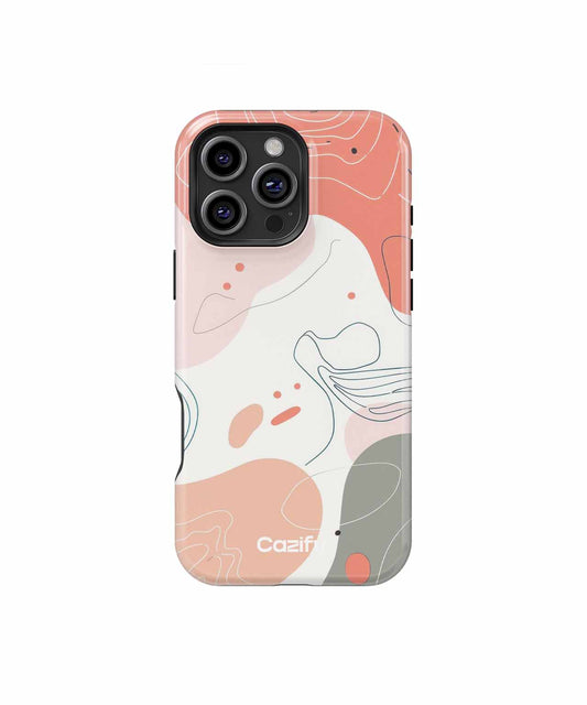 Playful Organic Shapes Dance All Around iPhone case Case Cazify - Delivery Canada
