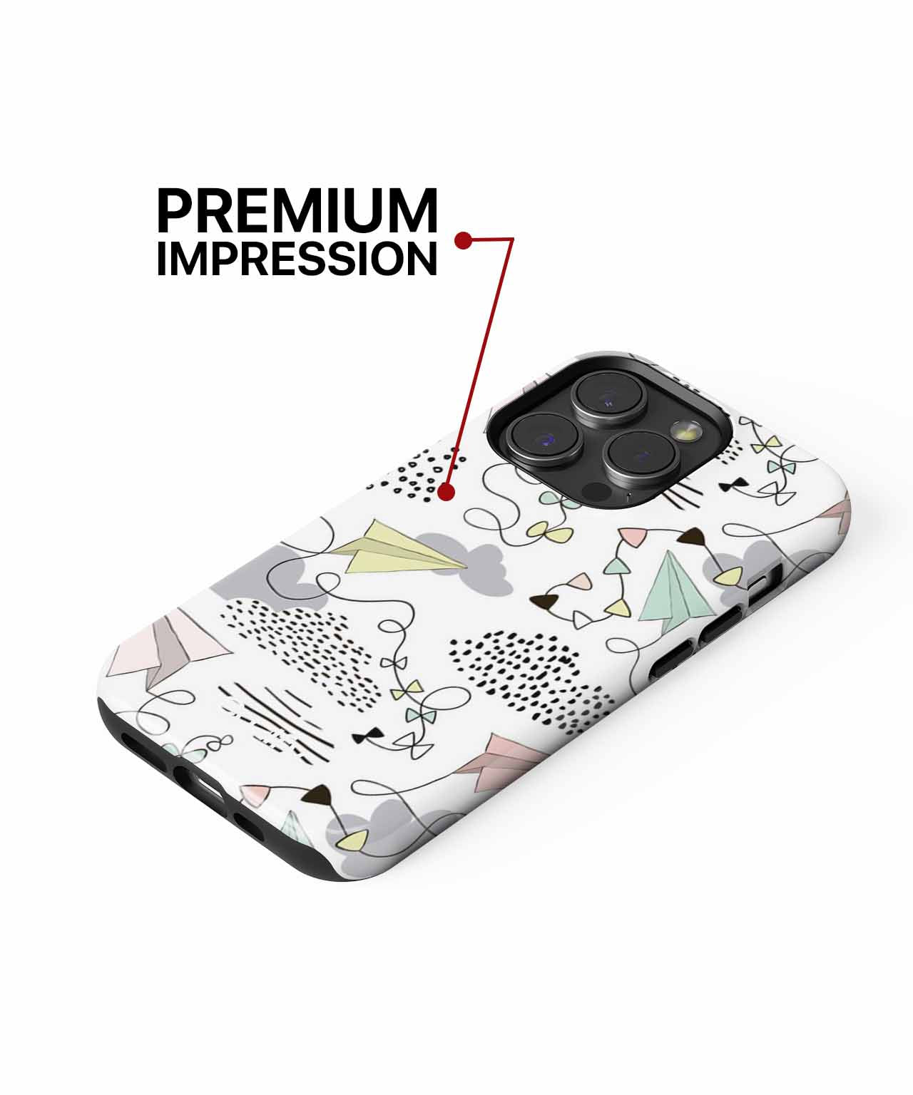 Playful Paper Planes in the Sky iPhone case Case Cazify - Delivery Canada