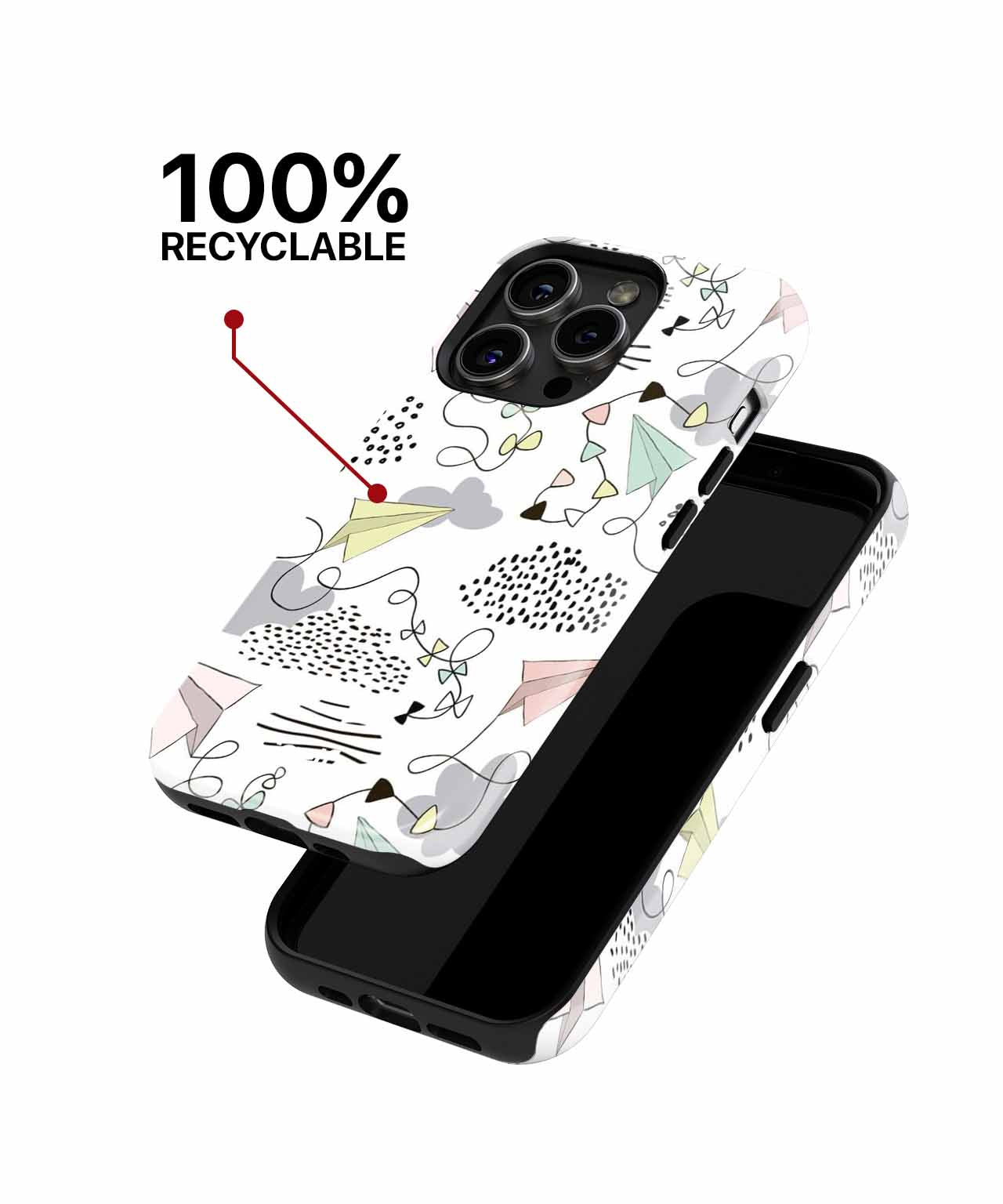 Playful Paper Planes in the Sky iPhone case Case Cazify - Delivery Canada