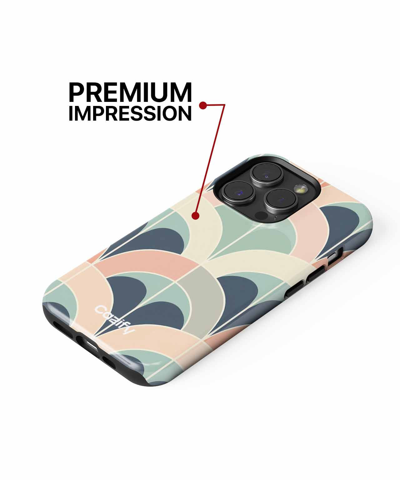 Playful Waves of Colorful Curves iPhone case Case Cazify - Delivery Canada