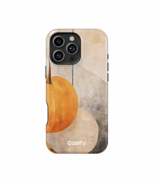 Plump Pumpkin Party in Abstract Art iPhone case Case Cazify - Delivery Canada