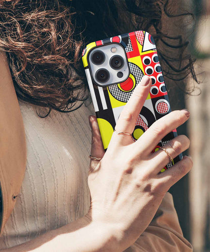 Pop Art Delightful Geometry iPhone case Case Cazify - Delivery Canada