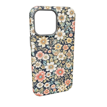 Étui pour iPhone Fleurs Épanouies sous la Lune