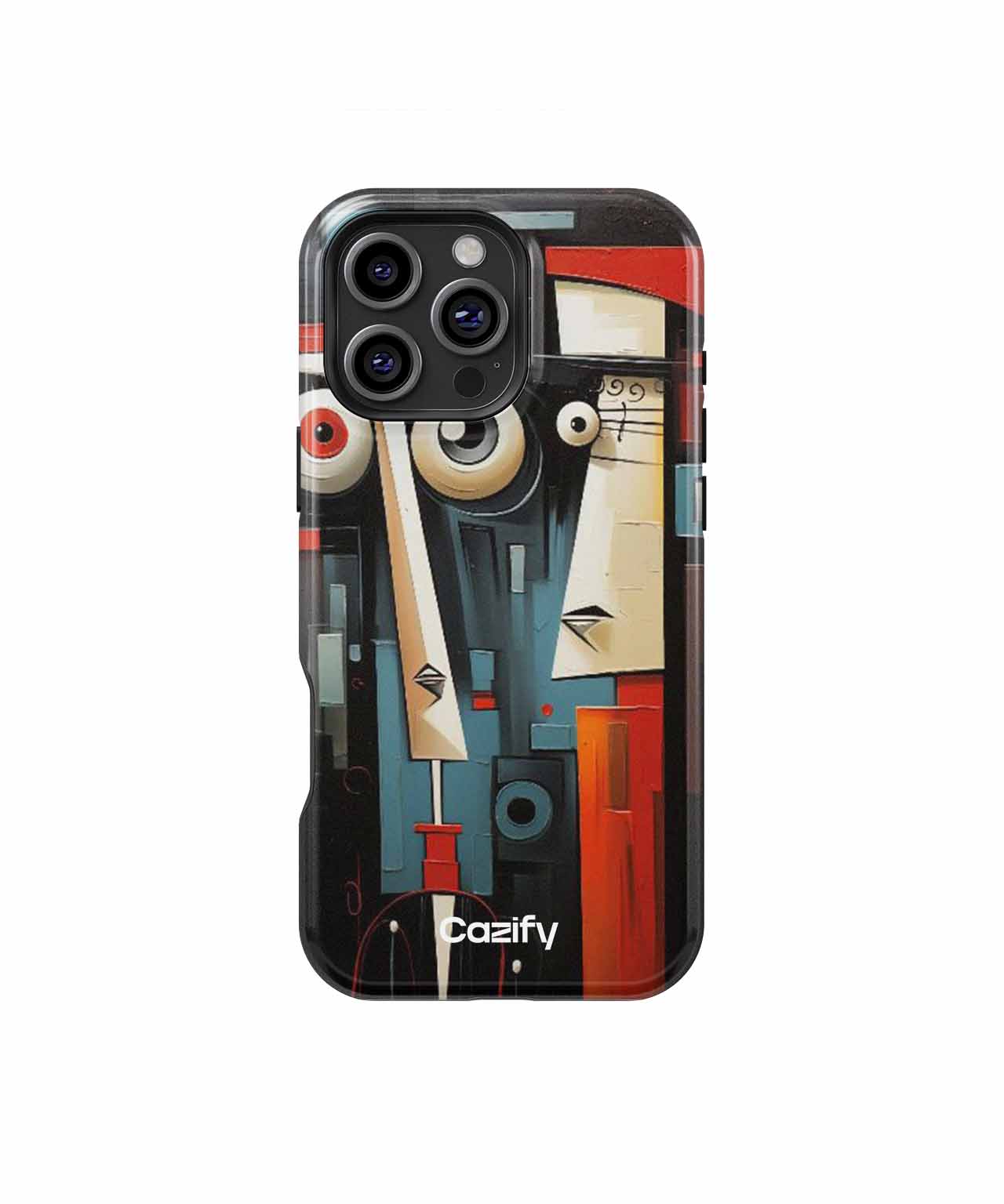 Quirky Abstract Couple Staring Contest iPhone case Case Cazify - Delivery Canada