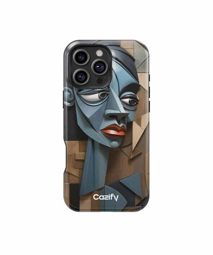 Quirky Abstract Face in Modern Art iPhone case Case Cazify - Delivery Canada