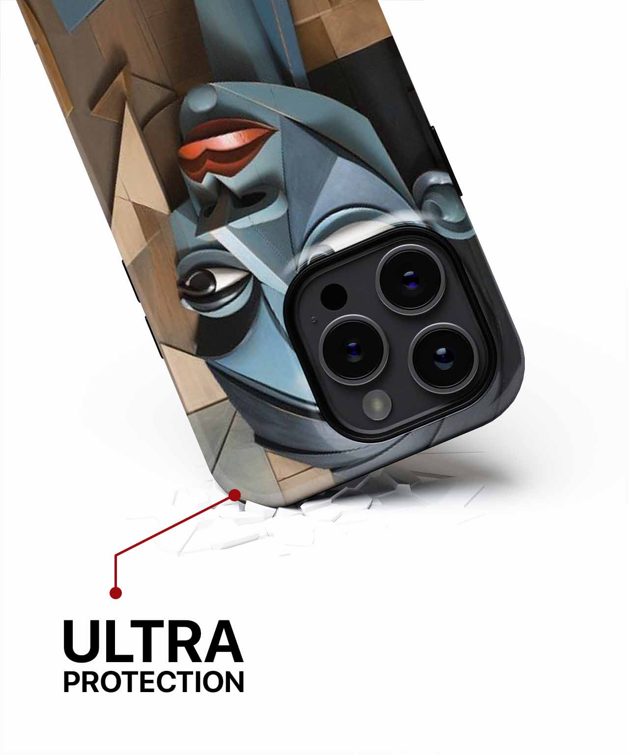 Quirky Abstract Face in Modern Art iPhone case Case Cazify - Delivery Canada