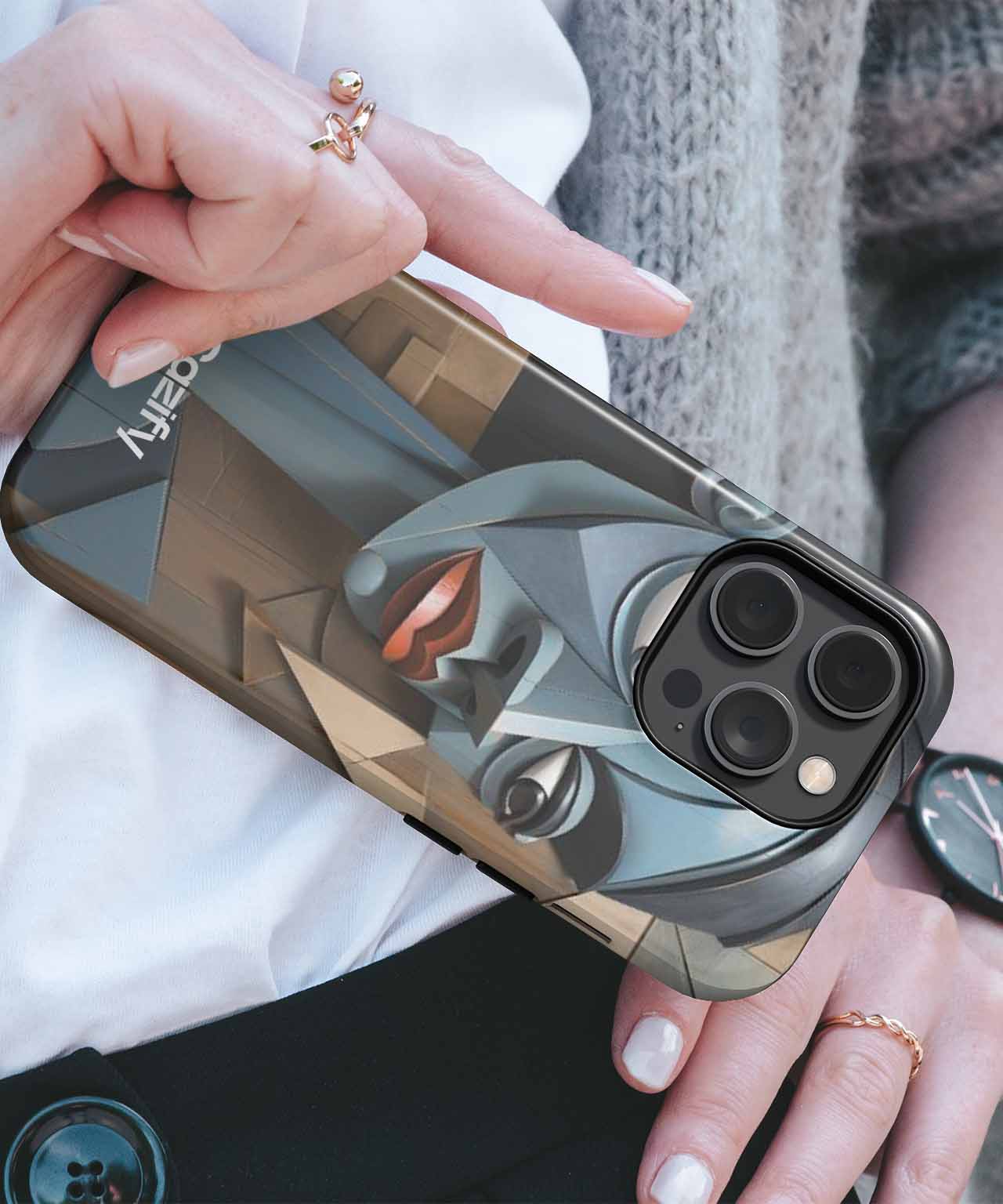 Quirky Abstract Face in Modern Art iPhone case Case Cazify - Delivery Canada