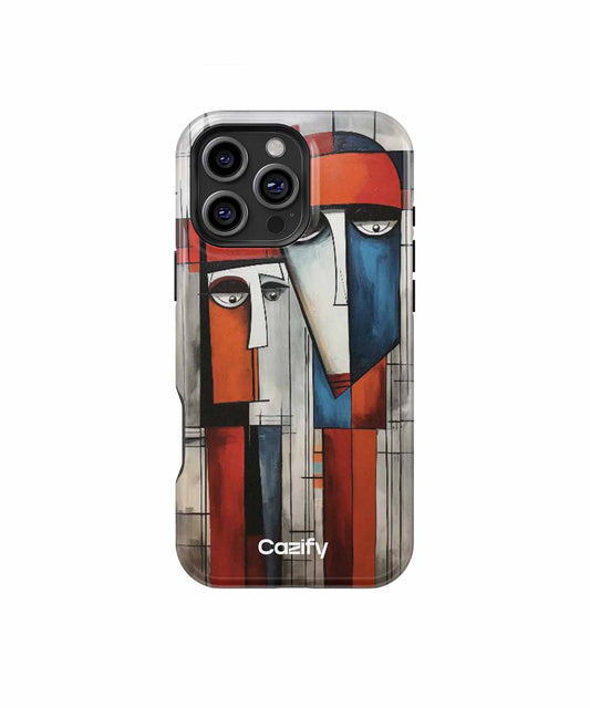 Quirky Colorful Faces Conversation iPhone case Case Cazify - Delivery Canada