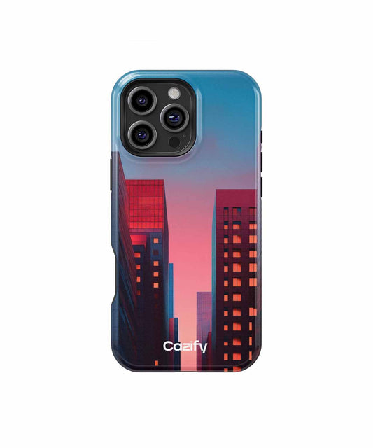 Radiant Cityscape at Sunset Colors iPhone case Case Cazify - Delivery Canada