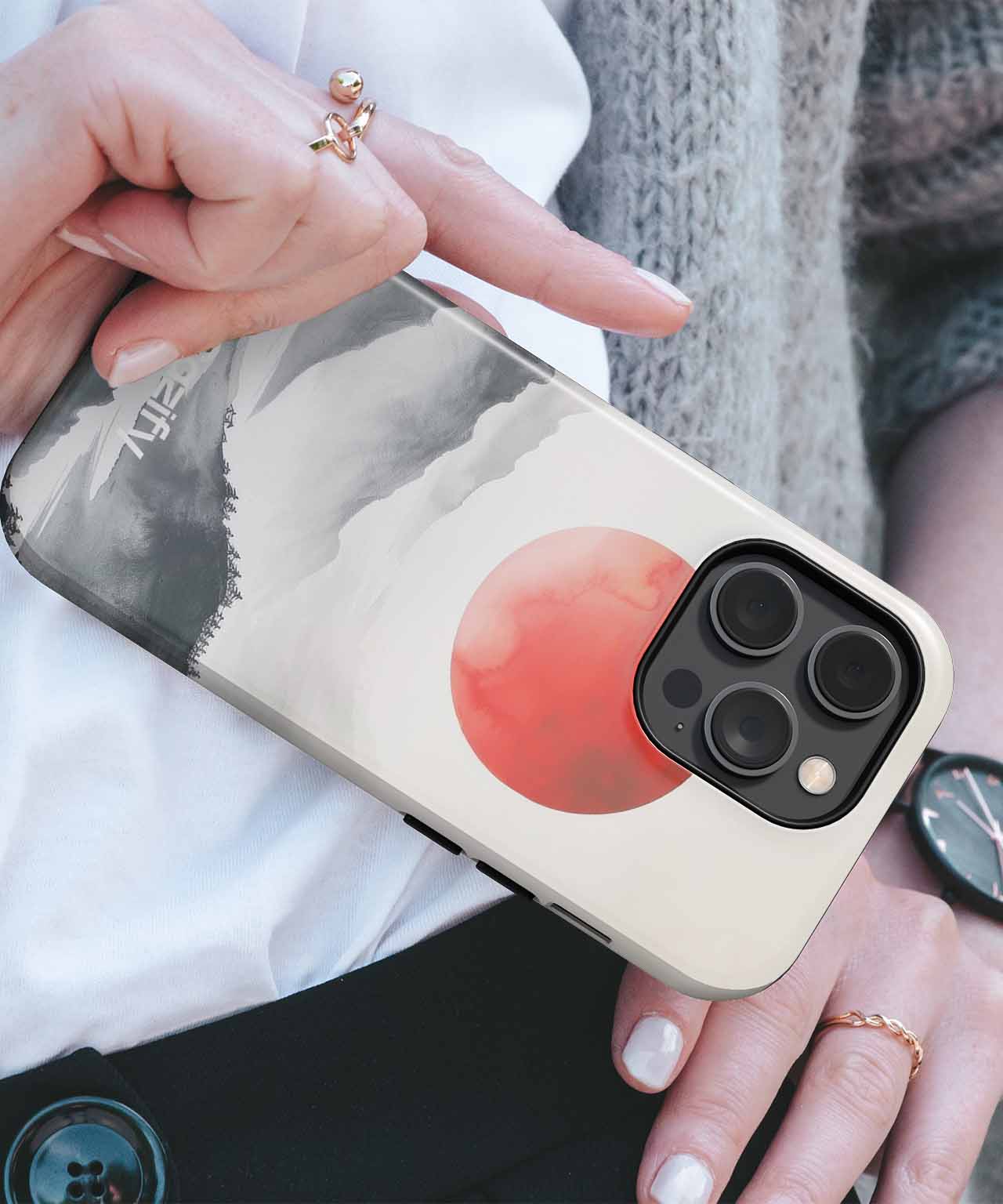 Radiant Daydreaming Mountain Scene iPhone case Case Cazify - Delivery Canada