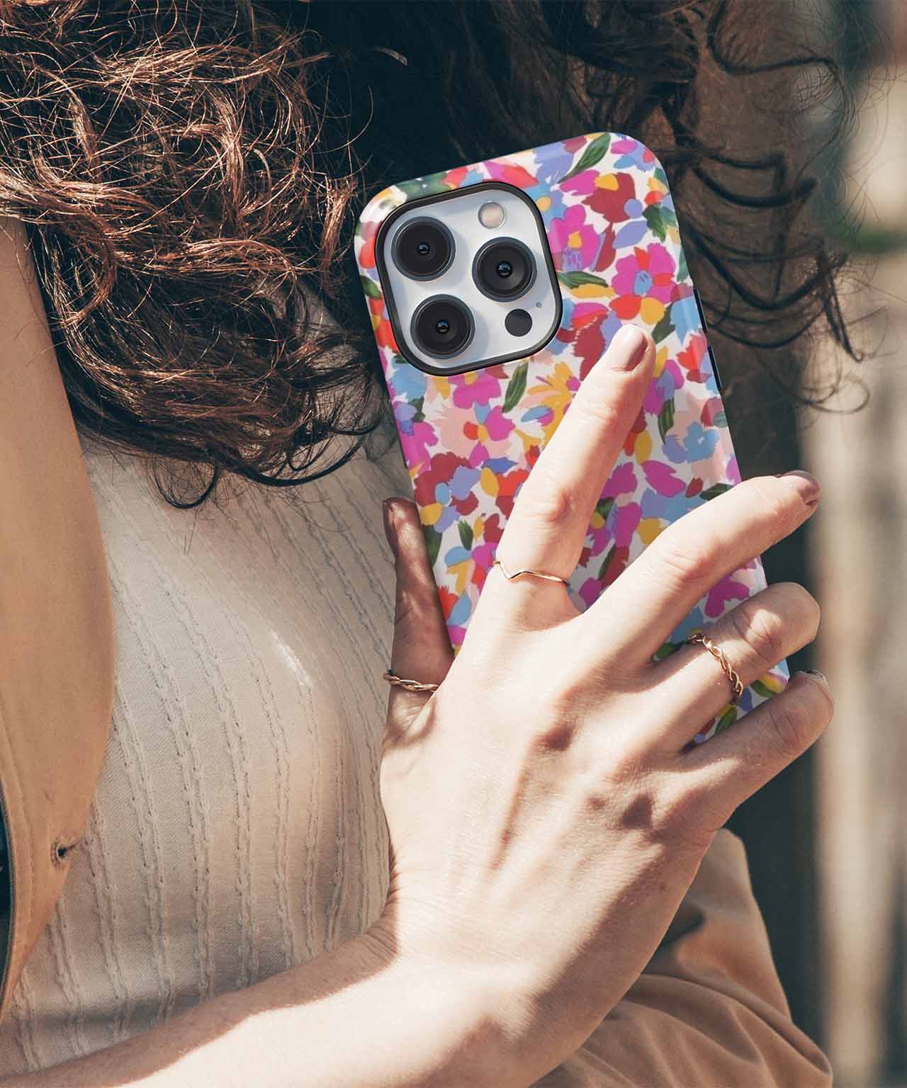 Radiant Floral Explosion of Color iPhone case Case Cazify - Delivery Canada