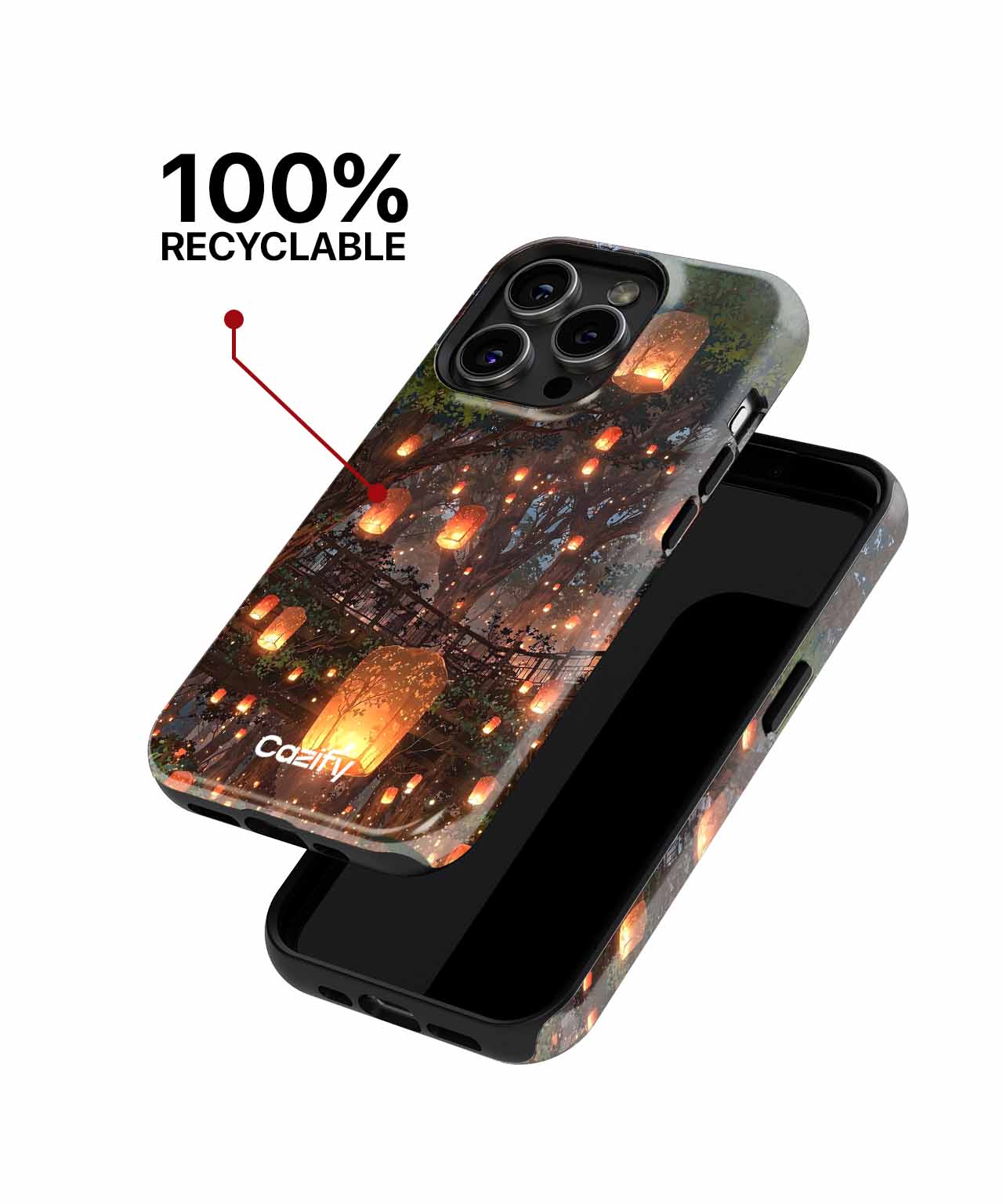 Radiant Lanterns Dancing in the Forest iPhone case Case Cazify - Delivery Canada