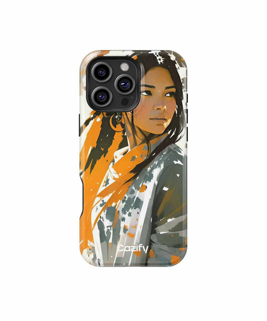 Radiant Muse in Bold Colors iPhone case Case Cazify - Delivery Canada
