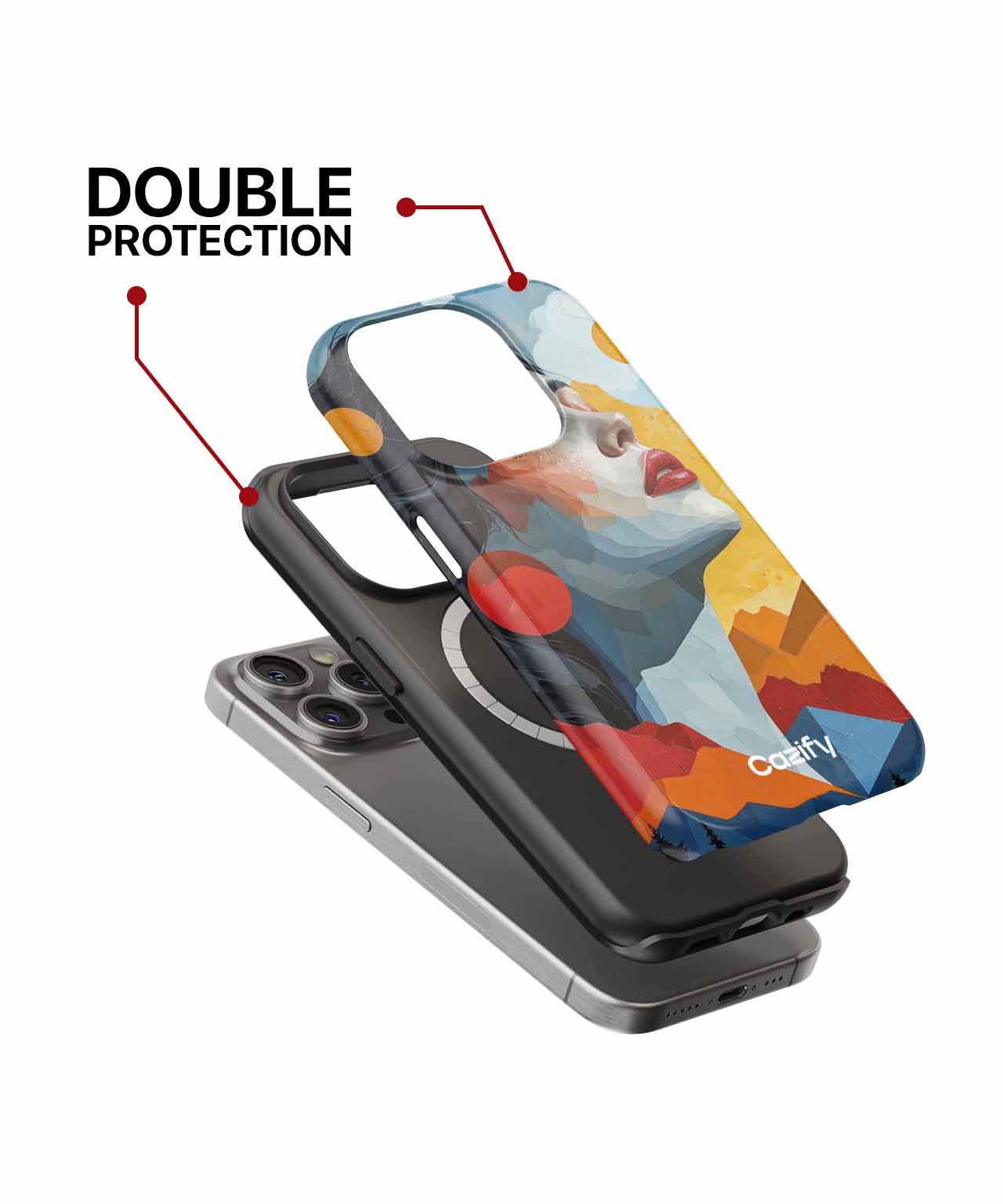 Radiant Serenity in Colorful Bliss iPhone case Case Cazify - Delivery Canada