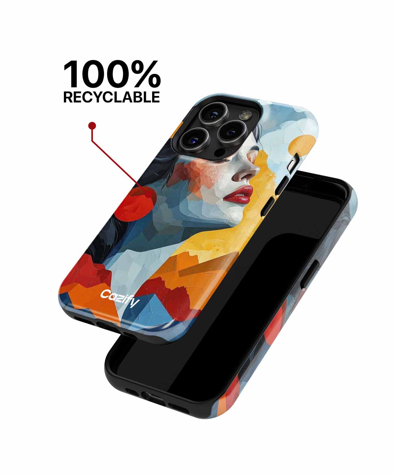 Radiant Serenity in Colorful Bliss iPhone case Case Cazify - Delivery Canada