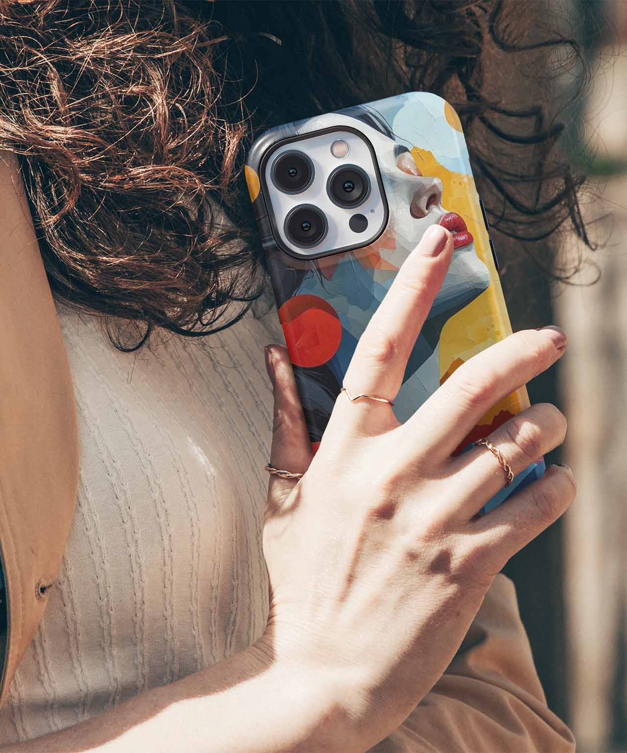 Radiant Serenity in Colorful Bliss iPhone case Case Cazify - Delivery Canada