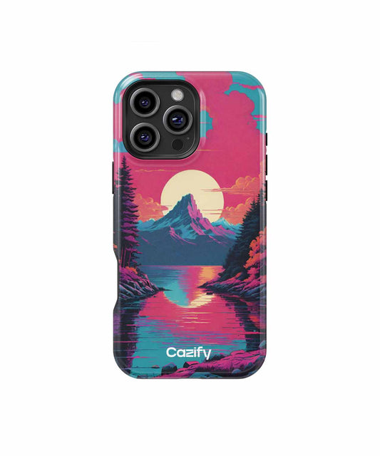 Radiant Sunset Over Majestic Mountains iPhone case Case Cazify - Delivery Canada