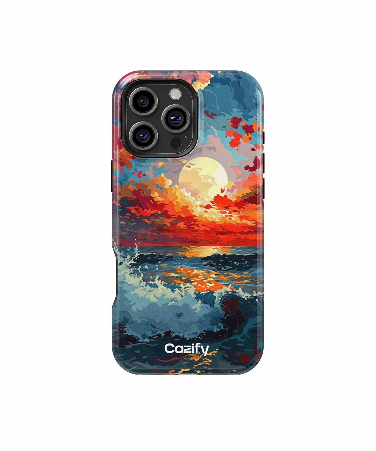 Radiant Sunset Over Roaring Waves iPhone case Case Cazify - Delivery Canada