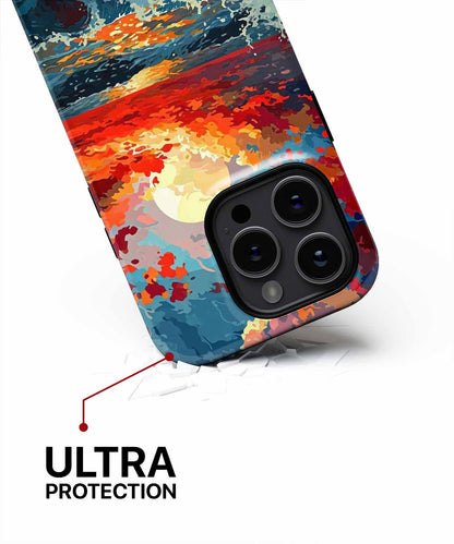 Radiant Sunset Over Roaring Waves iPhone case Case Cazify - Delivery Canada