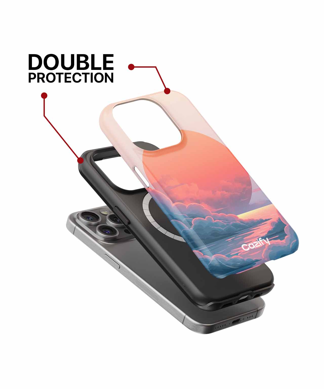 Radiant Sunset Over Silky Waves iPhone case Case Cazify - Delivery Canada