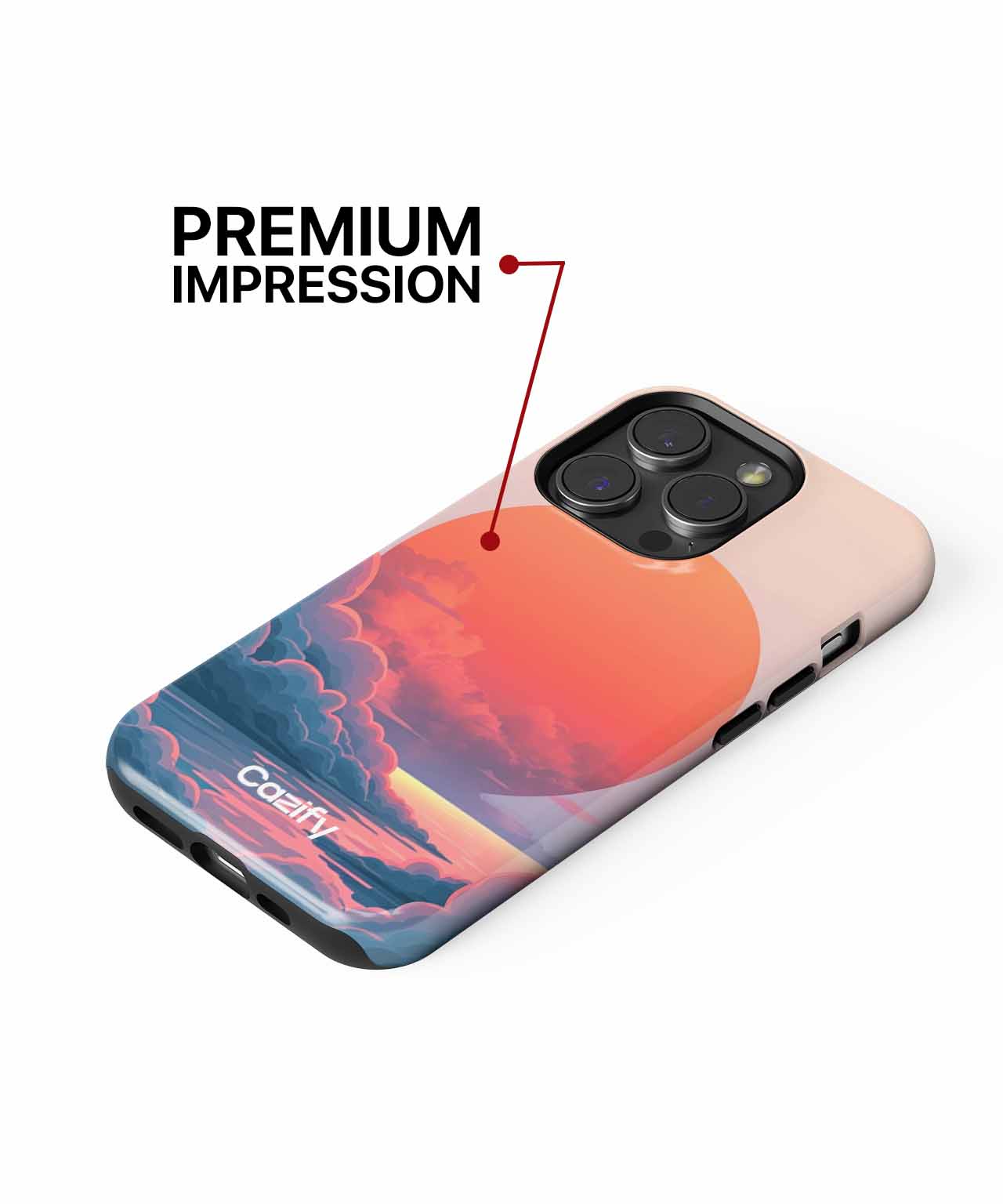 Radiant Sunset Over Silky Waves iPhone case Case Cazify - Delivery Canada