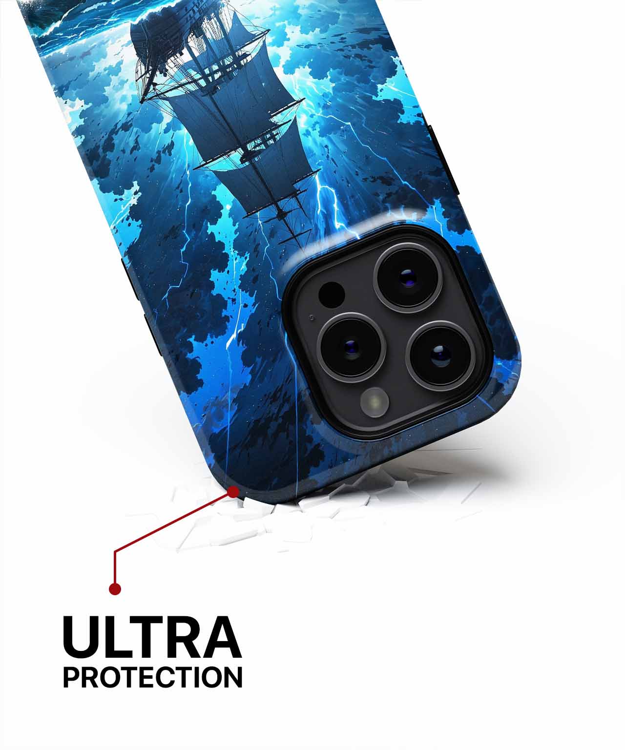 Raging Ocean Adventure with Lightning iPhone case Case Cazify - Delivery Canada