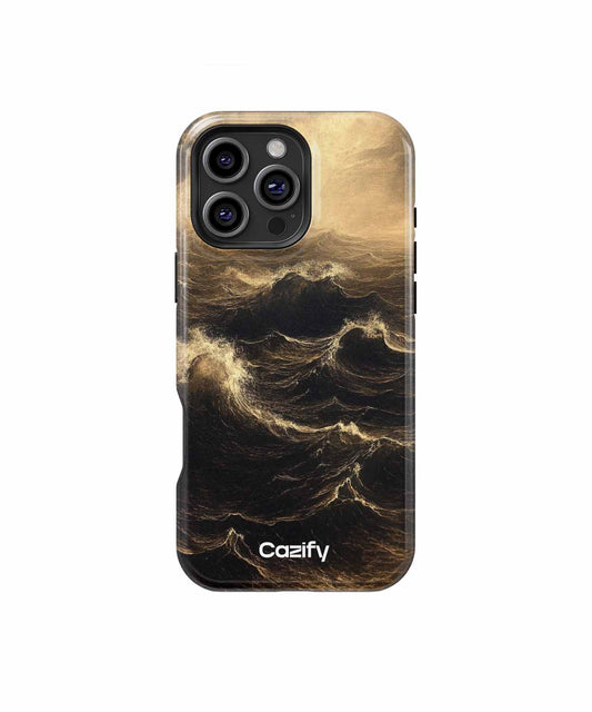Raging Waves and Golden Skies iPhone case Case Cazify - Delivery Canada