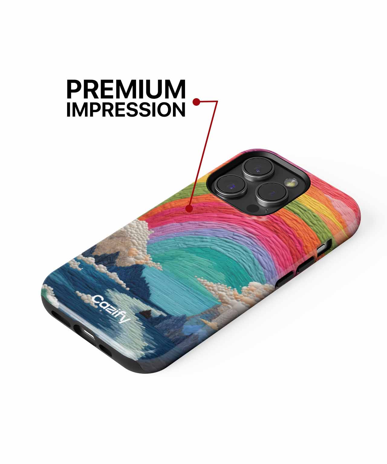 Rainbow Whimsical Landscape of Dreams iPhone case Case Cazify - Delivery Canada