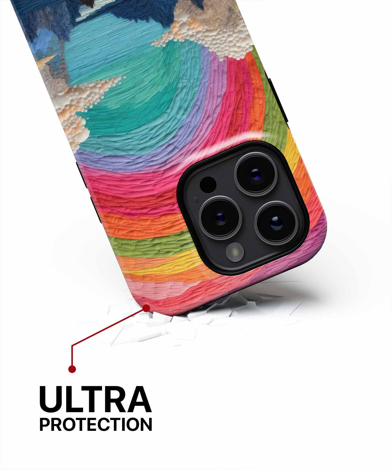 Rainbow Whimsical Landscape of Dreams iPhone case Case Cazify - Delivery Canada