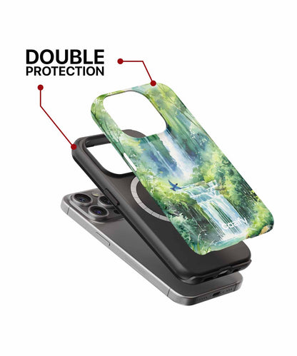 Refreshing Jungle Waterfall Adventure iPhone case Case Cazify - Delivery Canada