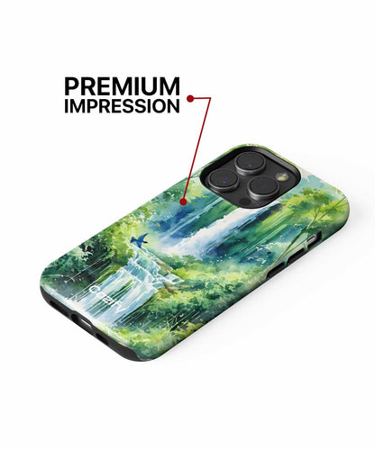 Refreshing Jungle Waterfall Adventure iPhone case Case Cazify - Delivery Canada