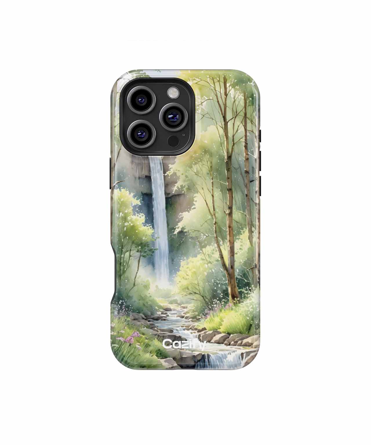 Refreshing Nature Escape with Waterfall iPhone case Case Cazify - Delivery Canada