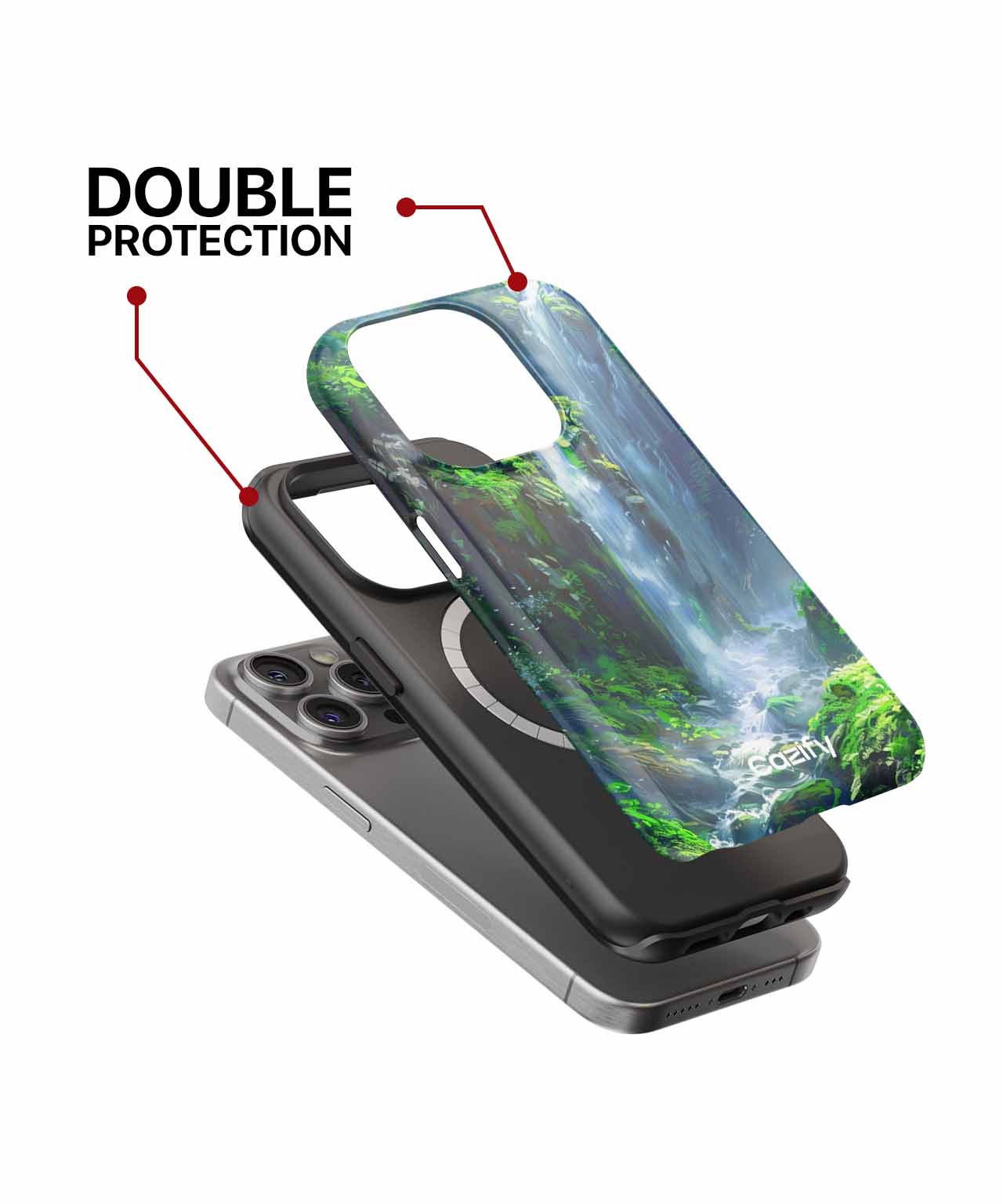 Refreshing Waterfall Adventure iPhone case Case Cazify - Delivery Canada