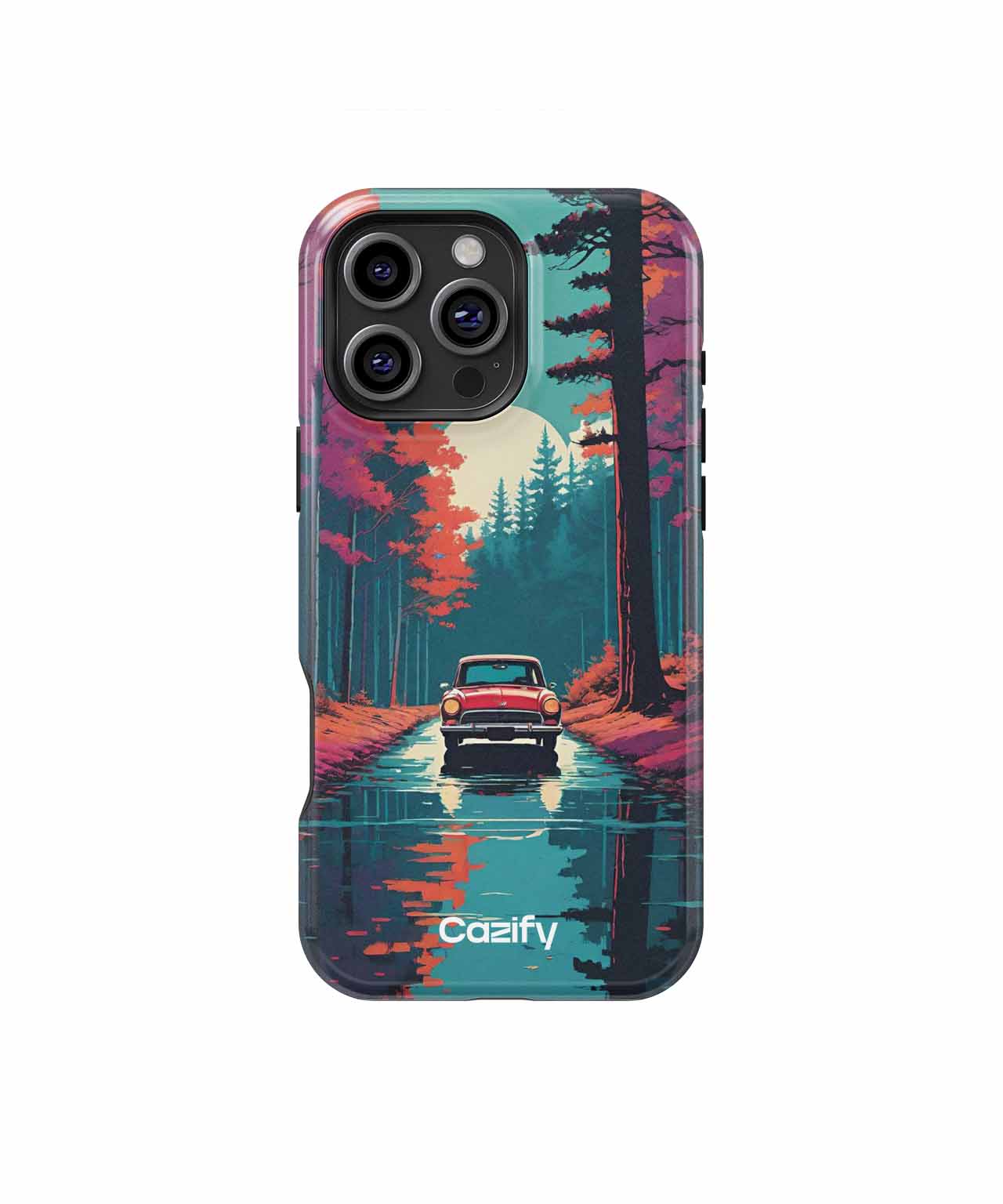 Retro Road Trip in a Dreamy Forest iPhone case Case Cazify - Delivery Canada