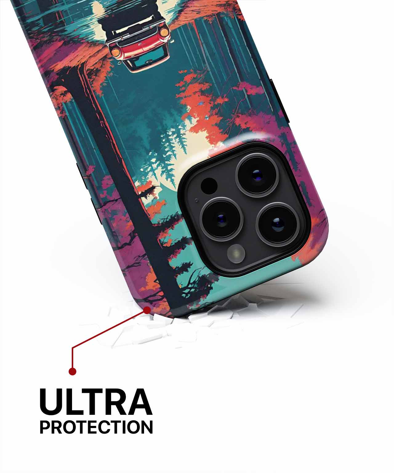 Retro Road Trip in a Dreamy Forest iPhone case Case Cazify - Delivery Canada