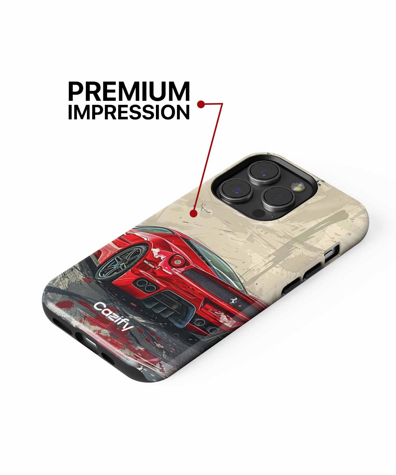 Revved Up Red Racer Extravaganza iPhone case Case Cazify - Delivery Canada