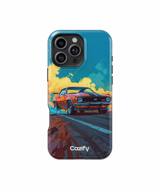 Revved Up Retro Ride Through Colors iPhone case Case Cazify - Delivery Canada