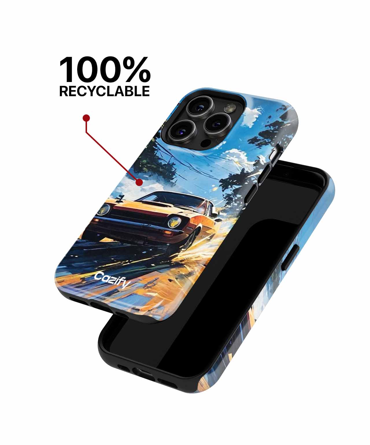 Revving Through a Colorful Adventure iPhone case Case Cazify - Delivery Canada