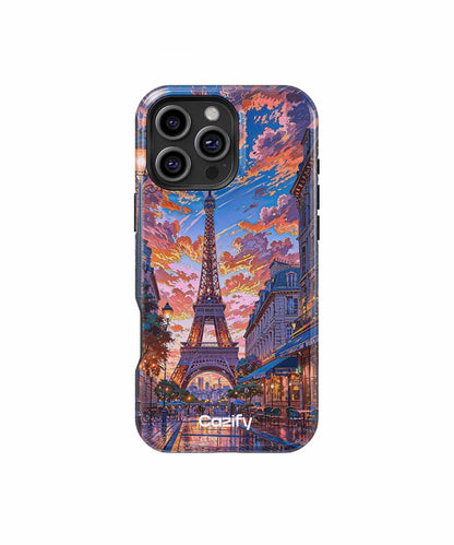 Romantic Evening in Paris with Stunning Skies iPhone case Case Cazify - Delivery Canada
