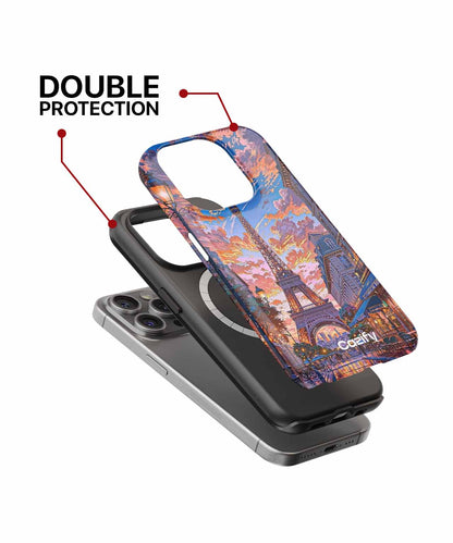 Romantic Evening in Paris with Stunning Skies iPhone case Case Cazify - Delivery Canada
